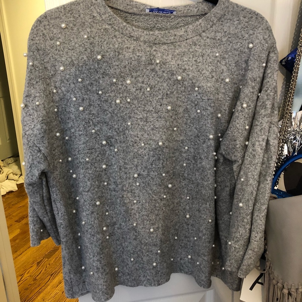 Zara Pearl Sweater